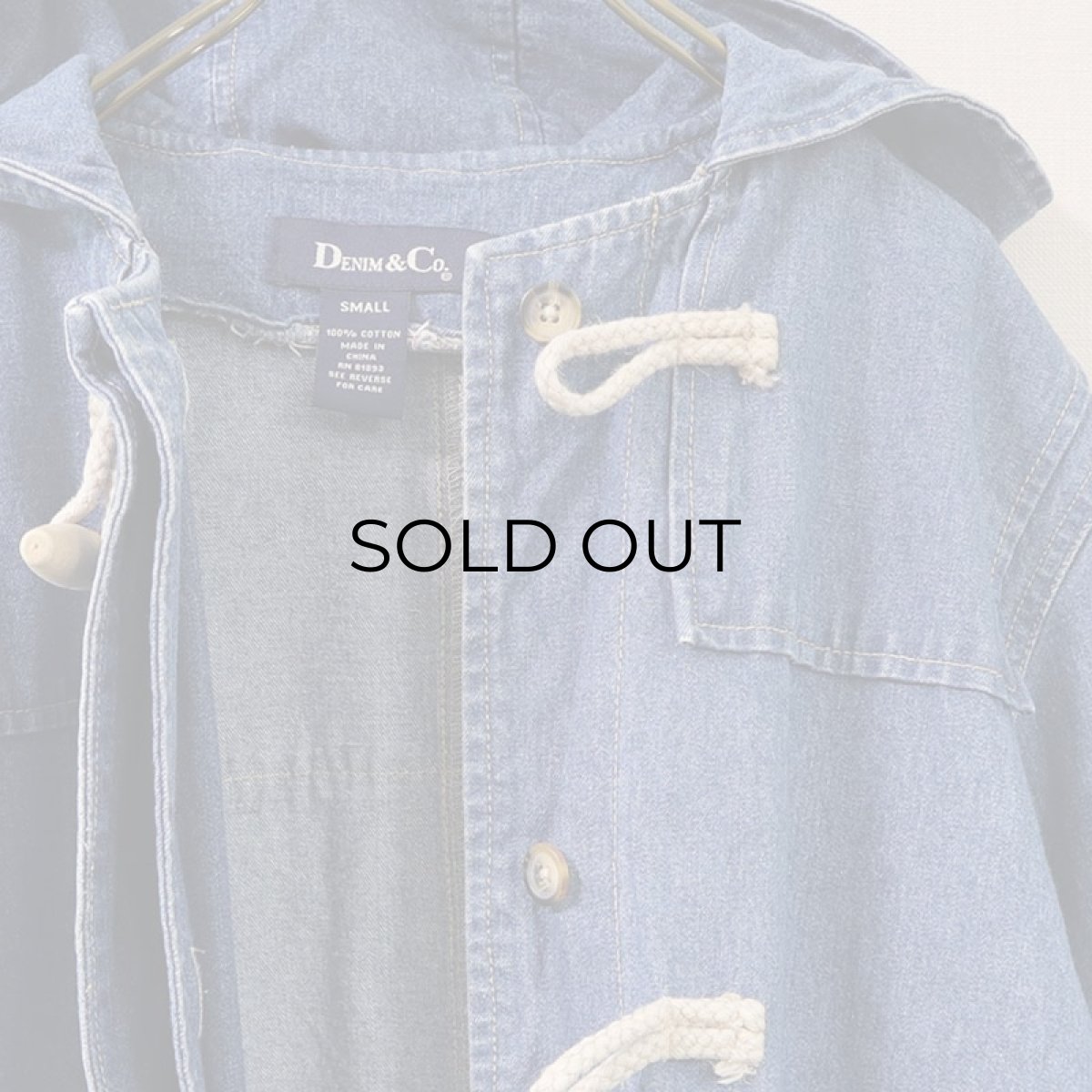 画像9: DENIM & Co. DENIM DUFFLE COAT (9)