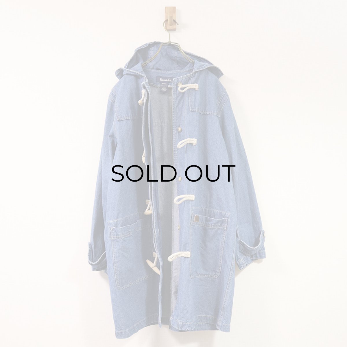 画像5: DENIM & Co. DENIM DUFFLE COAT (5)