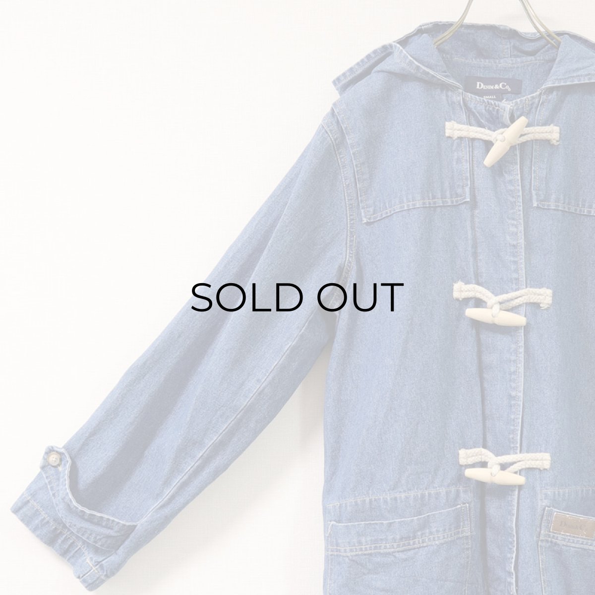 画像7: DENIM & Co. DENIM DUFFLE COAT (7)