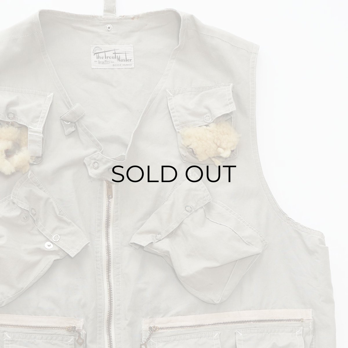 画像4: 〜60's The Trout Master COTTON FISHING VEST (4)