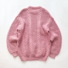 画像2: OLD UNKNOWN BRAND WOOL HAND KNIT FISHERMAN'S SWEATER (2)