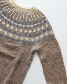 画像3: OLD UNKNOWN BRAND WOOL HAND KNIT ICELANDIC SWEATER (3)