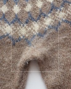 画像7: OLD UNKNOWN BRAND WOOL HAND KNIT ICELANDIC SWEATER (7)