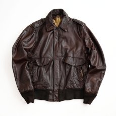 画像1: 〜80's SCHOTT LEATHER A-2 style ZIP JACKET (1)