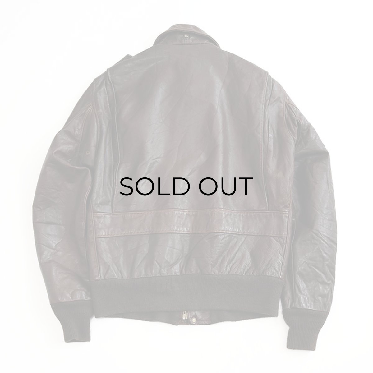 画像3: 〜80's SCHOTT LEATHER A-2 style ZIP JACKET (3)