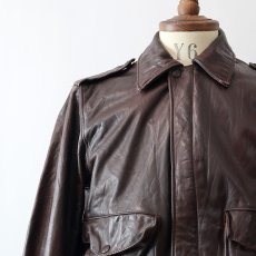 画像20: 〜80's SCHOTT LEATHER A-2 style ZIP JACKET (20)
