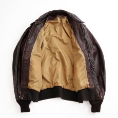 画像2: 〜80's SCHOTT LEATHER A-2 style ZIP JACKET (2)