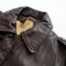 画像8: 〜80's SCHOTT LEATHER A-2 style ZIP JACKET (8)
