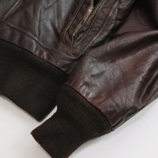 画像9: 〜80's SCHOTT LEATHER A-2 style ZIP JACKET (9)