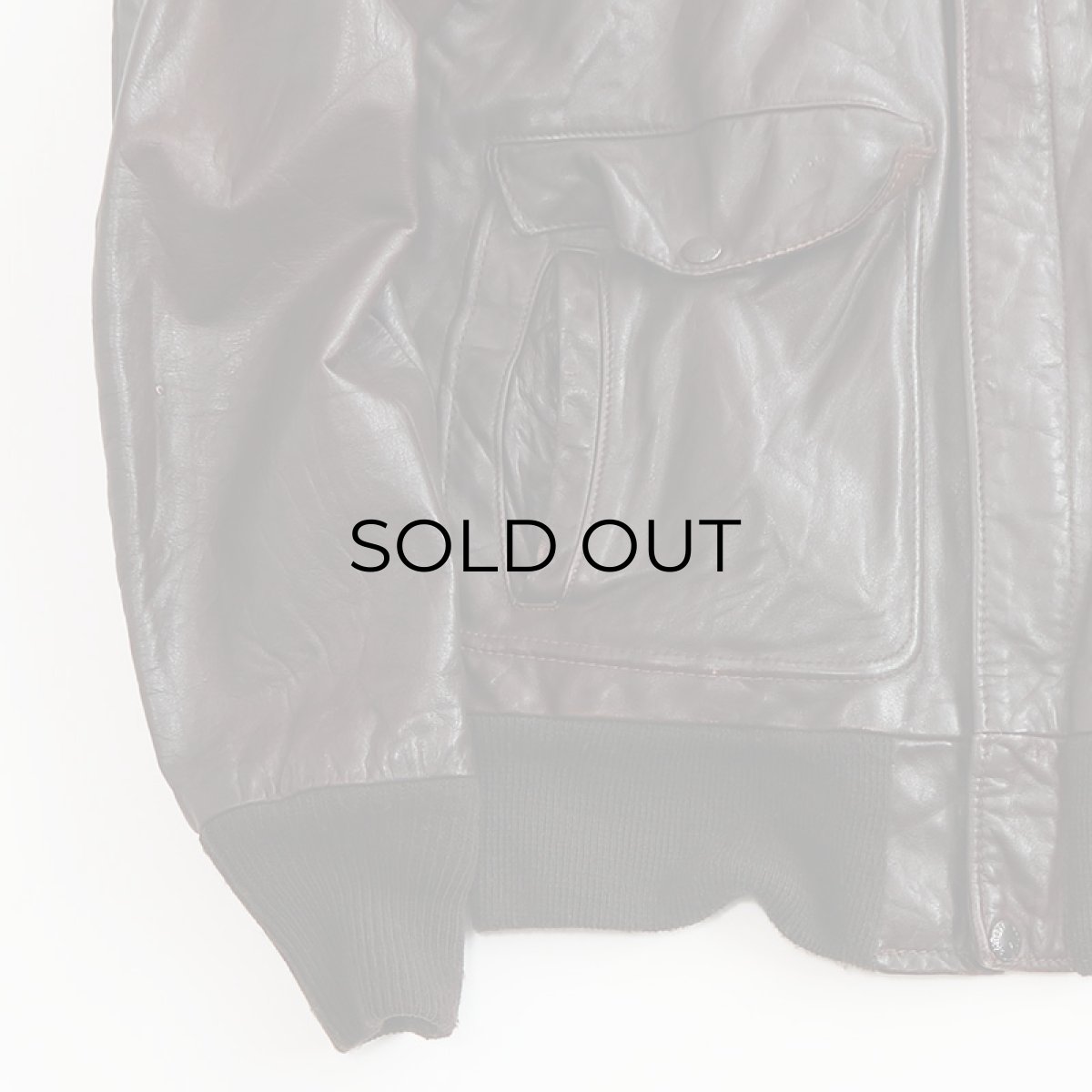 画像5: 〜80's SCHOTT LEATHER A-2 style ZIP JACKET (5)