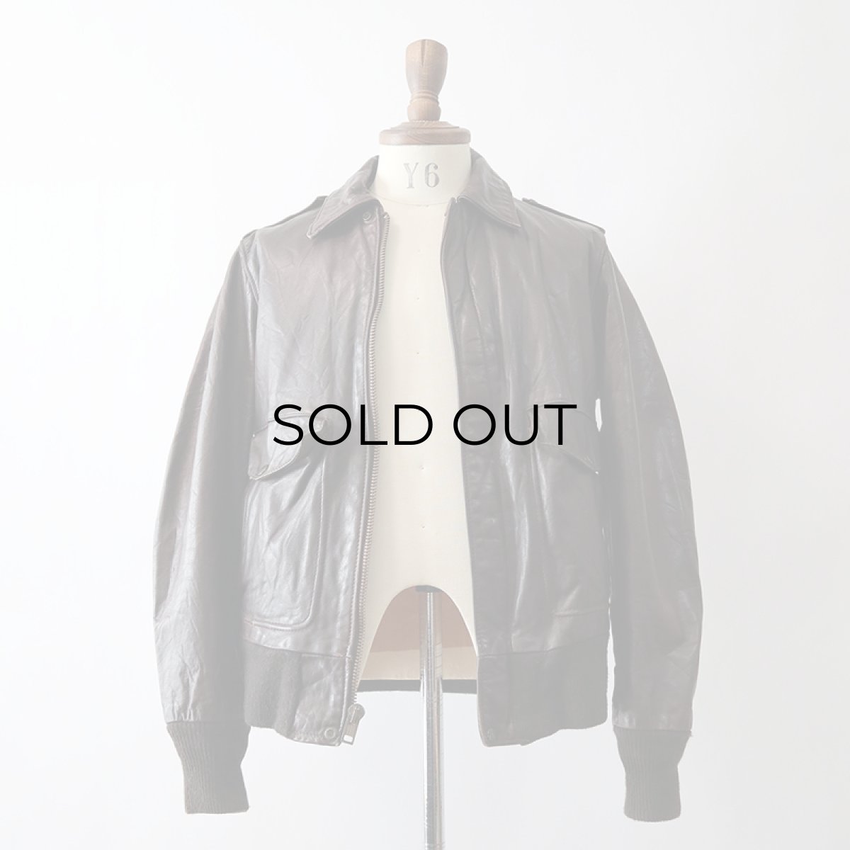 画像16: 〜80's SCHOTT LEATHER A-2 style ZIP JACKET (16)