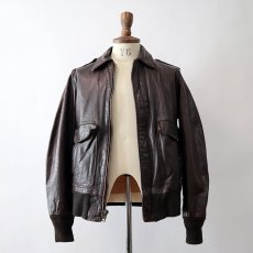 画像16: 〜80's SCHOTT LEATHER A-2 style ZIP JACKET (16)
