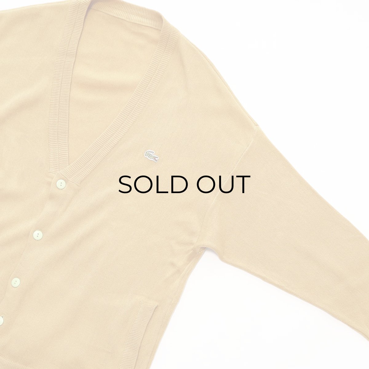 画像3: 〜80's LACOSTE ACRYLIC KNIT CARDIGAN (3)