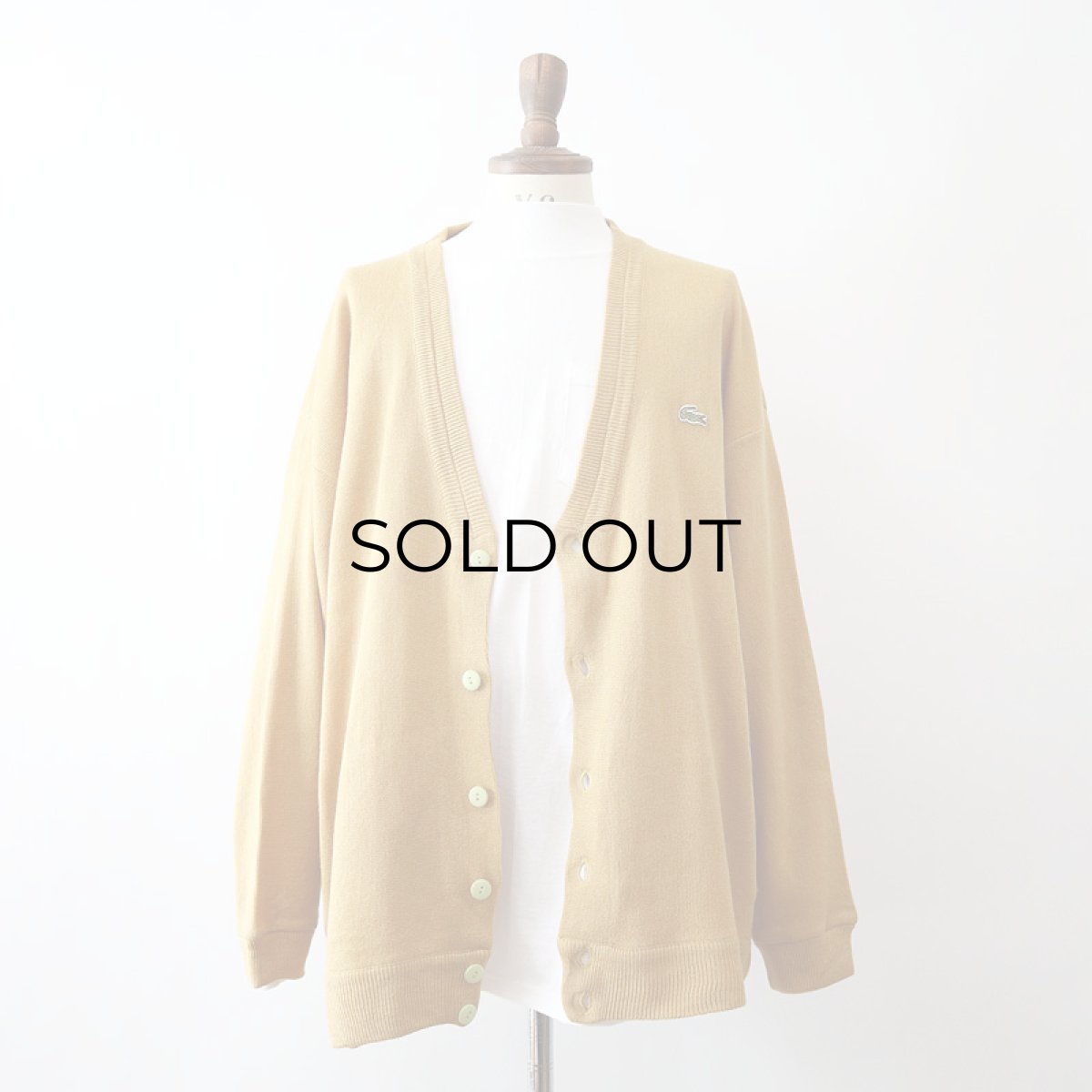 画像8: 〜80's LACOSTE ACRYLIC KNIT CARDIGAN (8)