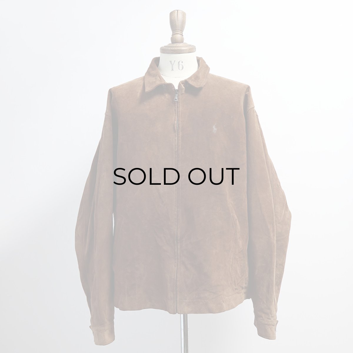 画像15: 00's Polo by Ralph Lauren SUEDE LEATHER ZIP SPORTS JACKET (15)