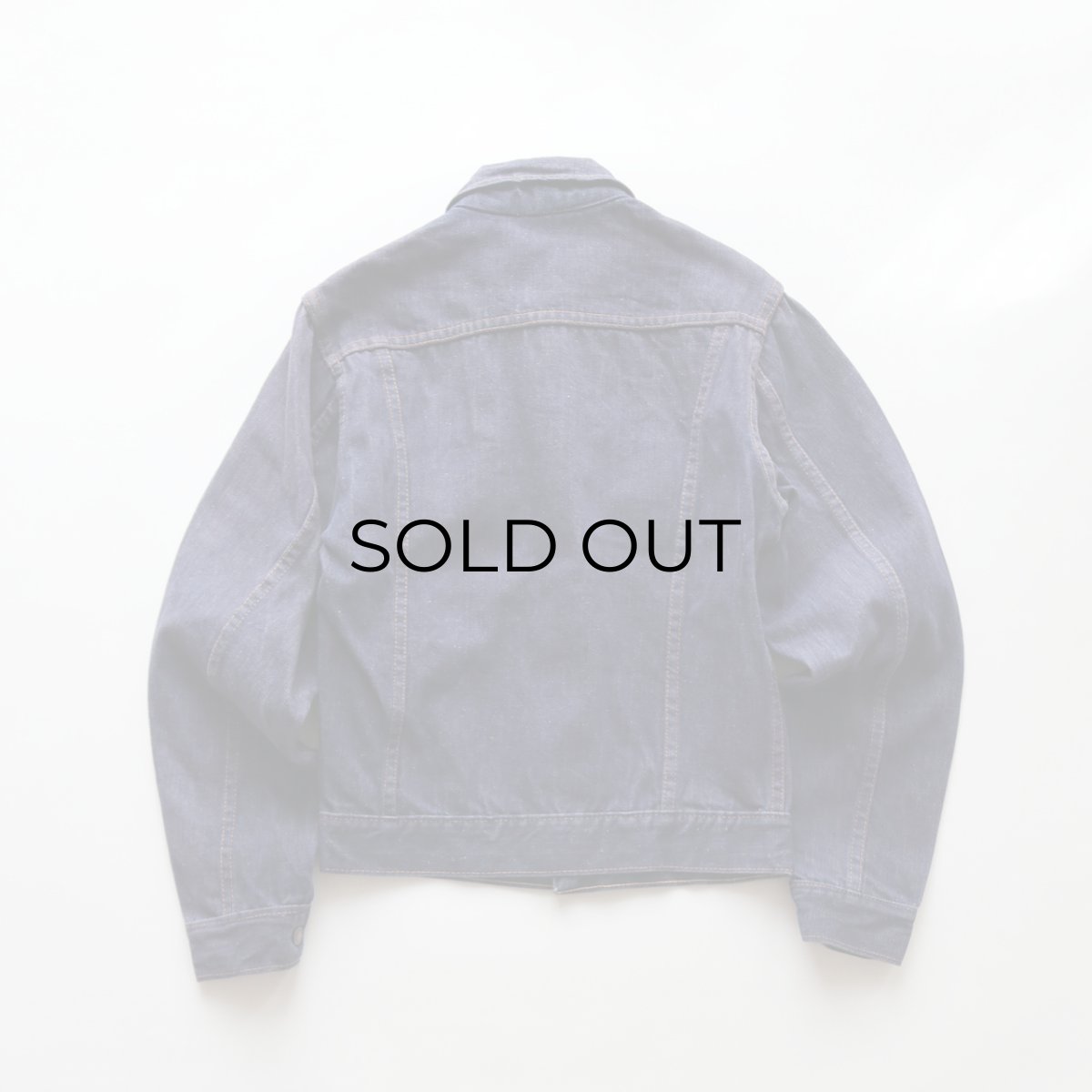 画像3: 〜70's UNKNOWN BRAND VAT-DYE DENIM TRUCKER JACKET (3)