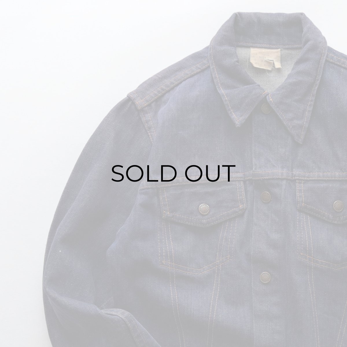 画像5: 〜70's UNKNOWN BRAND VAT-DYE DENIM TRUCKER JACKET (5)