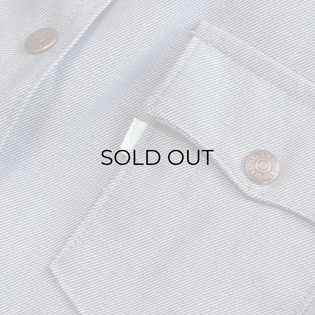 画像9: 70's LEVI'S FADE BLUE DENIM EMBROIDERED SNAP JACKET (9)