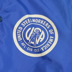 画像7: 〜80's KingLouie NYLON W-PRINT FLANNEL LINING SNAP BLOUSON "UNITED STEELWORKERS OF AMERICA" "MADE IN USA" (7)