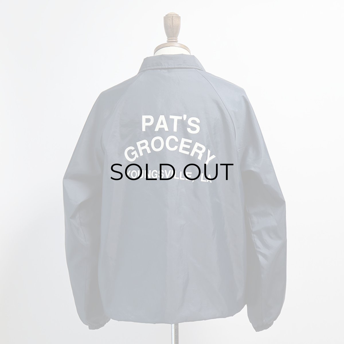 画像16: 〜90's AUBURN NYLON W-PRINT FLANNEL LINING SNAP COACH JACKET "PAT'S GROCERY" "MADE IN USA" (16)