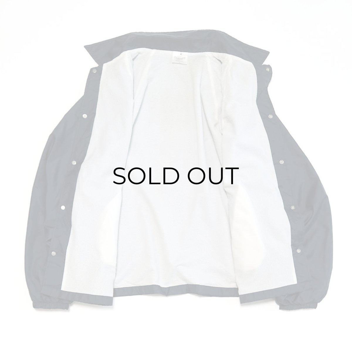 画像4: 〜90's AUBURN NYLON W-PRINT FLANNEL LINING SNAP COACH JACKET "PAT'S GROCERY" "MADE IN USA" (4)