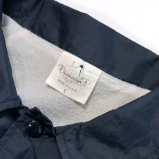 画像9: 〜90's AUBURN NYLON W-PRINT FLANNEL LINING SNAP COACH JACKET "PAT'S GROCERY" "MADE IN USA" (9)
