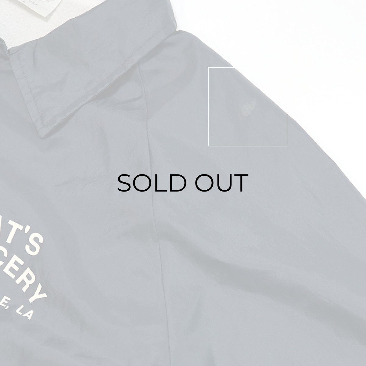 画像11: 〜90's AUBURN NYLON W-PRINT FLANNEL LINING SNAP COACH JACKET "PAT'S GROCERY" "MADE IN USA" (11)