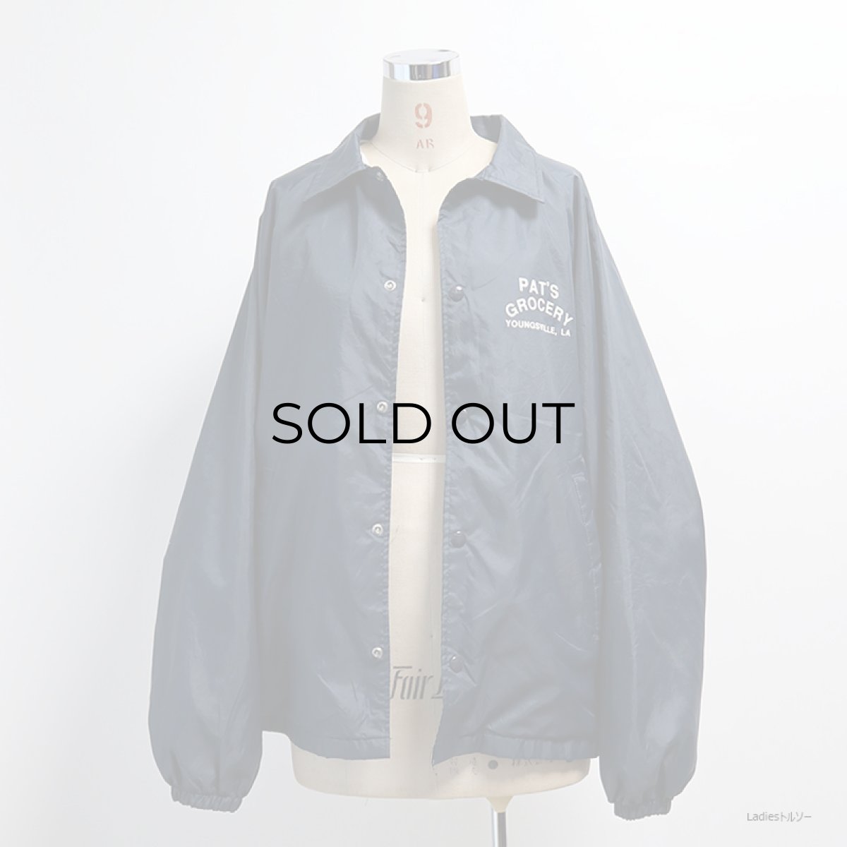 画像17: 〜90's AUBURN NYLON W-PRINT FLANNEL LINING SNAP COACH JACKET "PAT'S GROCERY" "MADE IN USA" (17)