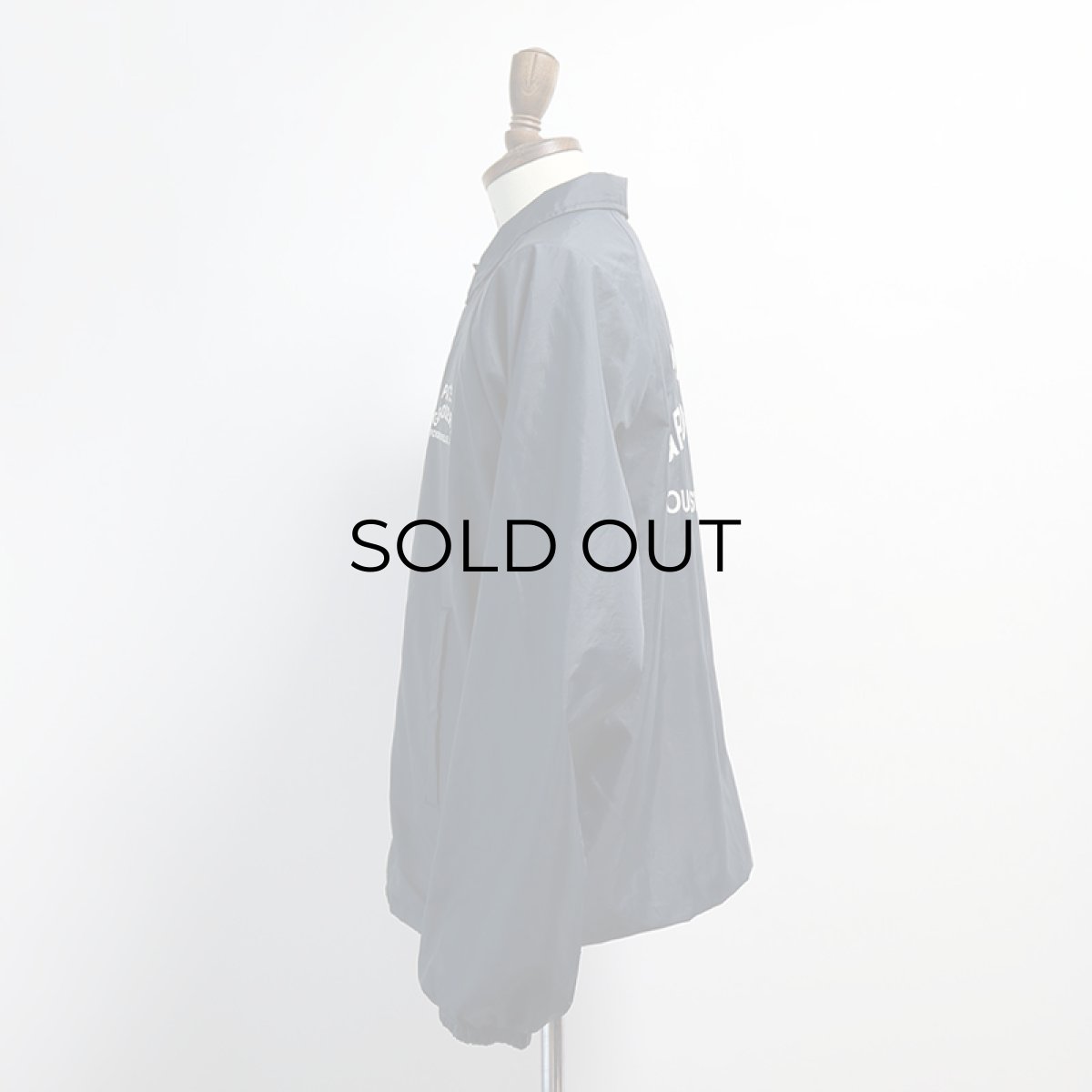 画像15: 〜90's AUBURN NYLON W-PRINT FLANNEL LINING SNAP COACH JACKET "PAT'S GROCERY" "MADE IN USA" (15)