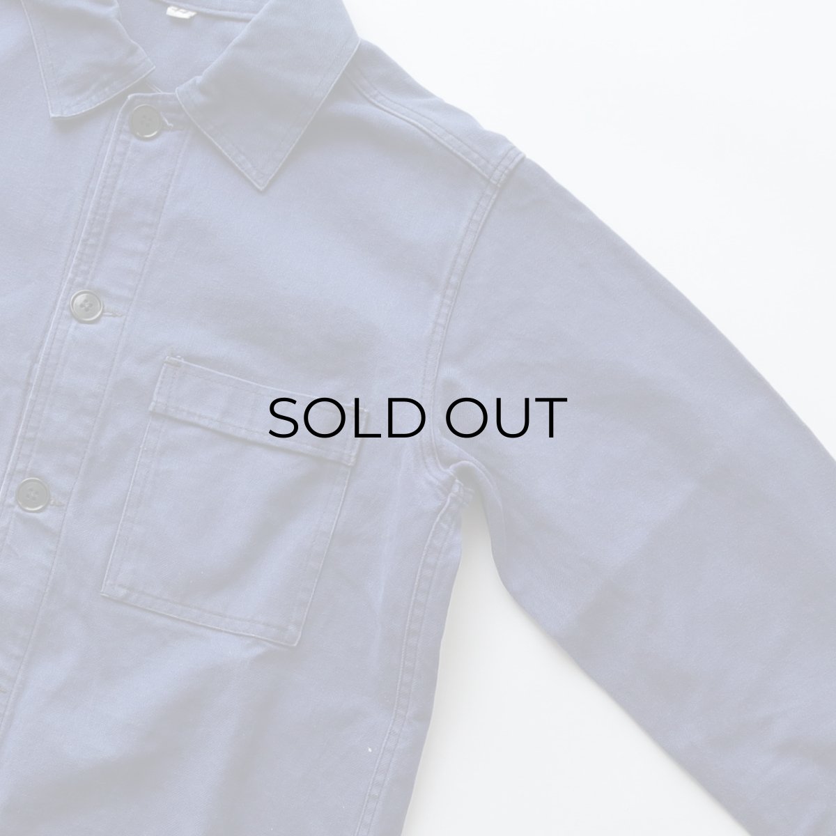 画像3: 〜80's KIDUR COTTON DRILL FRENCH WORK JACKET (3)