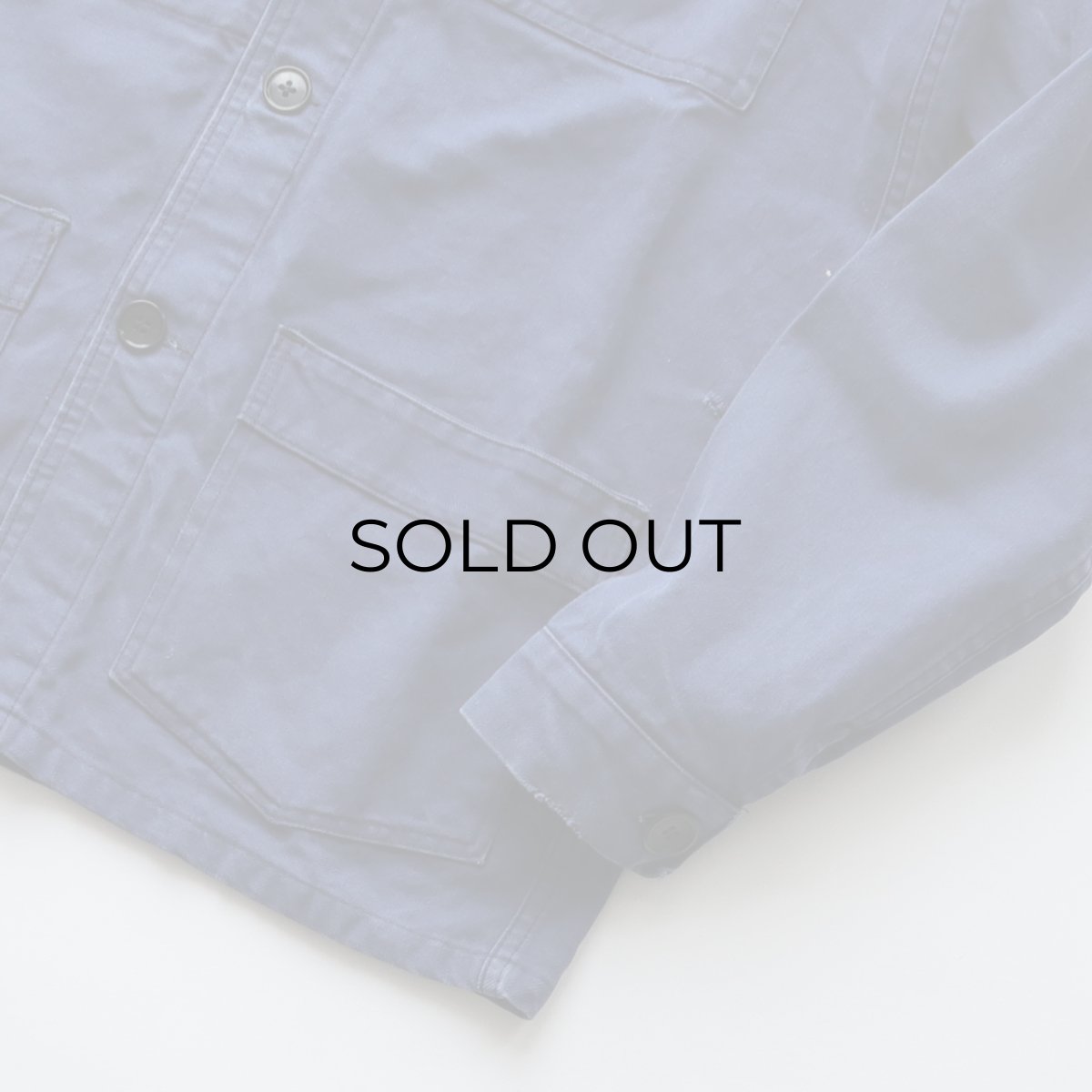 画像4: 〜80's KIDUR COTTON DRILL FRENCH WORK JACKET (4)