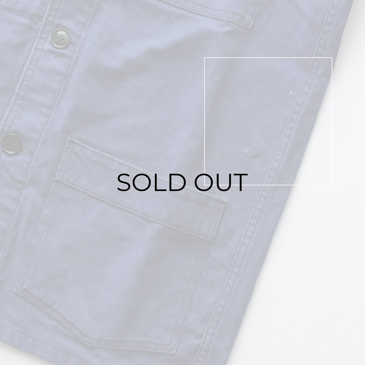 画像9: 〜80's KIDUR COTTON DRILL FRENCH WORK JACKET (9)