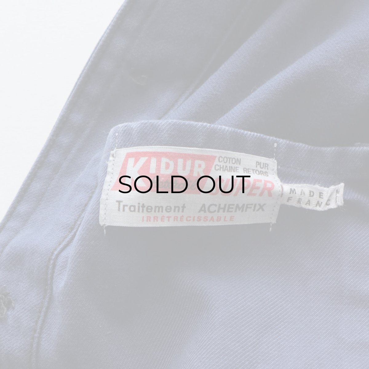 画像6: 〜80's KIDUR COTTON DRILL FRENCH WORK JACKET (6)