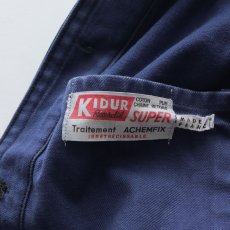 画像6: 〜80's KIDUR COTTON DRILL FRENCH WORK JACKET (6)