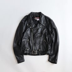 画像1: 80's BROOKS LEATHER W-RIDERS JACKET "MADE IN USA" (1)