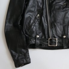 画像7: 80's BROOKS LEATHER W-RIDERS JACKET "MADE IN USA" (7)