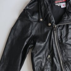 画像5: 80's BROOKS LEATHER W-RIDERS JACKET "MADE IN USA" (5)