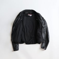 画像2: 80's BROOKS LEATHER W-RIDERS JACKET "MADE IN USA" (2)