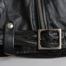 画像12: 80's BROOKS LEATHER W-RIDERS JACKET "MADE IN USA" (12)