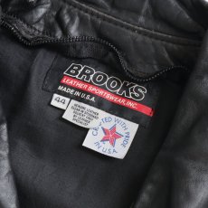 画像10: 80's BROOKS LEATHER W-RIDERS JACKET "MADE IN USA" (10)