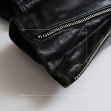 画像14: 80's BROOKS LEATHER W-RIDERS JACKET "MADE IN USA" (14)