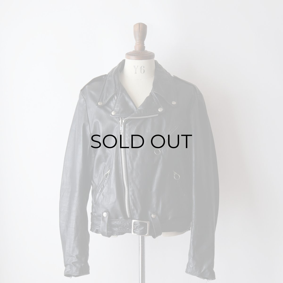 画像18: 80's BROOKS LEATHER W-RIDERS JACKET "MADE IN USA" (18)