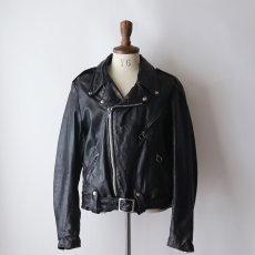 画像18: 80's BROOKS LEATHER W-RIDERS JACKET "MADE IN USA" (18)