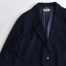 画像4: 80's L.L. Bean WOOL FLANNEL WOMEN'S TAILORED JACKET "MADE IN USA" (4)