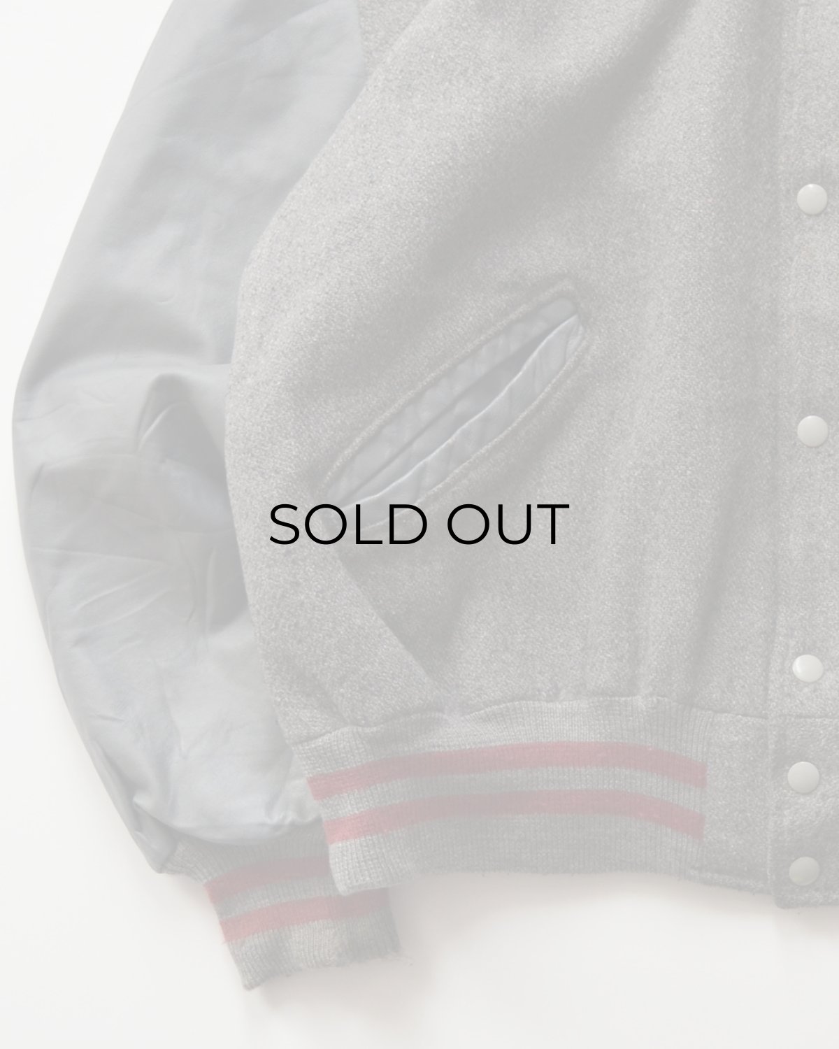 画像5: 80's DeLONG WOOL MELTON LEATHER SLEEVE VARSITY JACKET "MADE IN USA" (5)