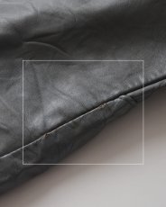 画像14: 80's DeLONG WOOL MELTON LEATHER SLEEVE VARSITY JACKET "MADE IN USA" (14)