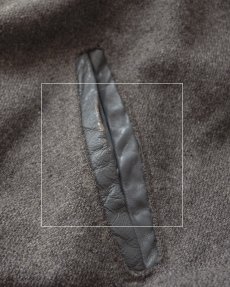 画像16: 80's DeLONG WOOL MELTON LEATHER SLEEVE VARSITY JACKET "MADE IN USA" (16)