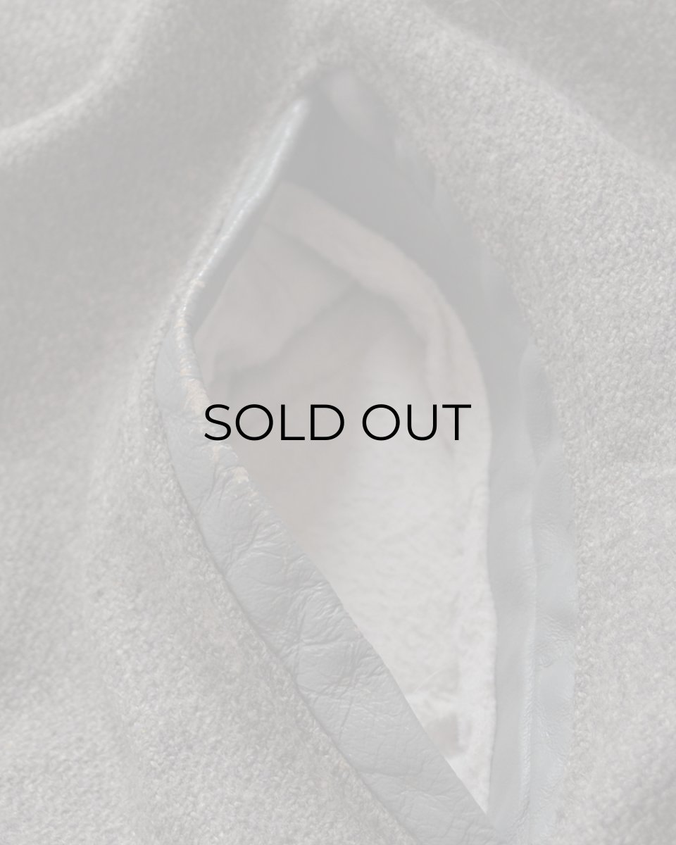 画像12: 80's DeLONG WOOL MELTON LEATHER SLEEVE VARSITY JACKET "MADE IN USA" (12)