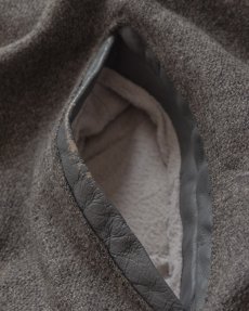 画像12: 80's DeLONG WOOL MELTON LEATHER SLEEVE VARSITY JACKET "MADE IN USA" (12)