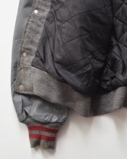 画像7: 80's DeLONG WOOL MELTON LEATHER SLEEVE VARSITY JACKET "MADE IN USA" (7)